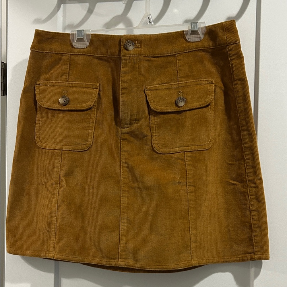 NWOT JCrew Corduroy Brown Skirt
